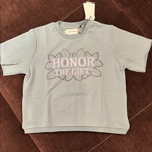 Honor The Gift Kids Short Sleeve Shirt (Teal - Size: 5 - 6)